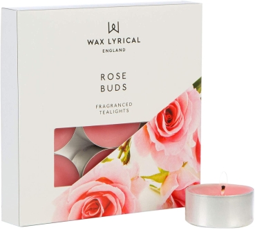 Wax Lyrical - Made in England - Fragranced Teelights Rose Bud - 9 Stück